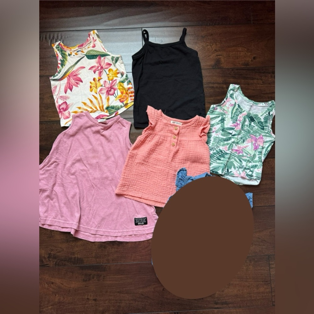 Toddler Girls Tank Tops Bundle 24M/2T